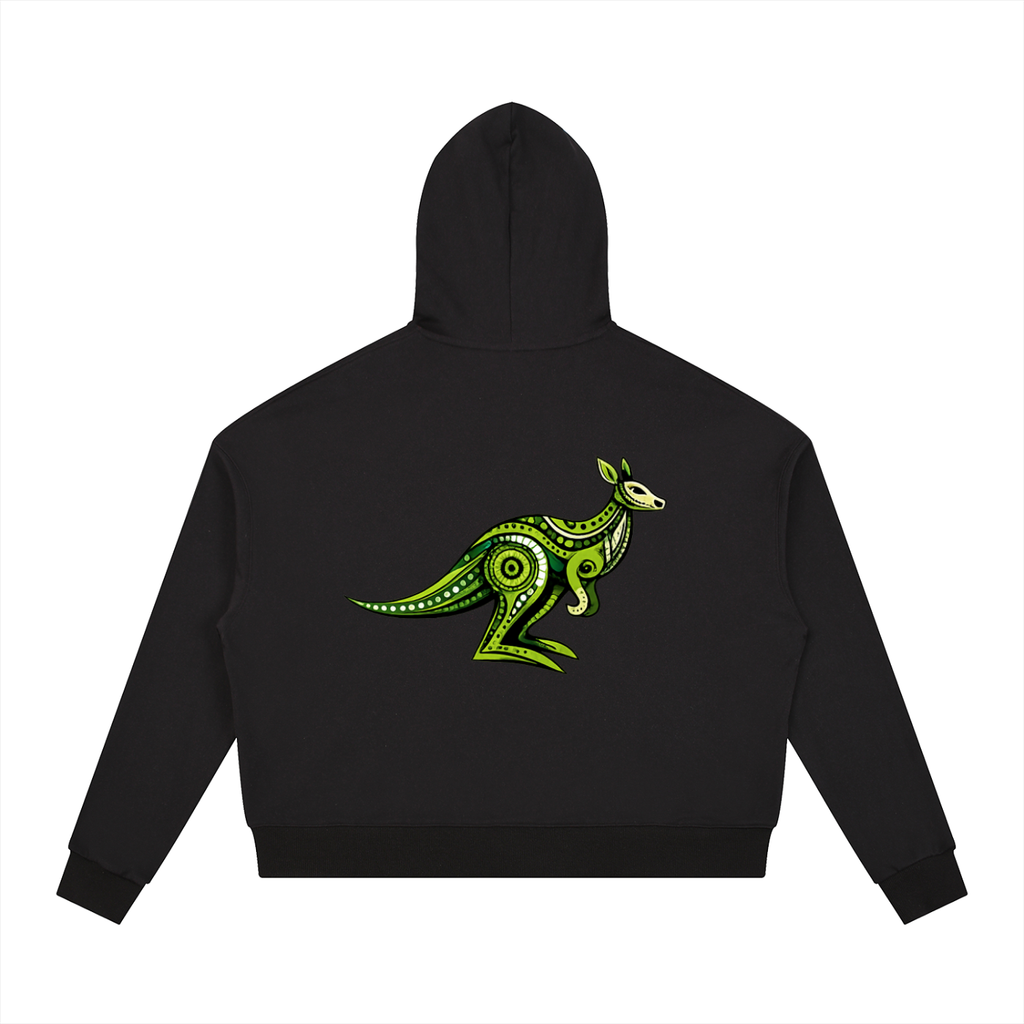 Kangaroo & Co Contrast Drawstring Hoodie - Modern Comfort Style