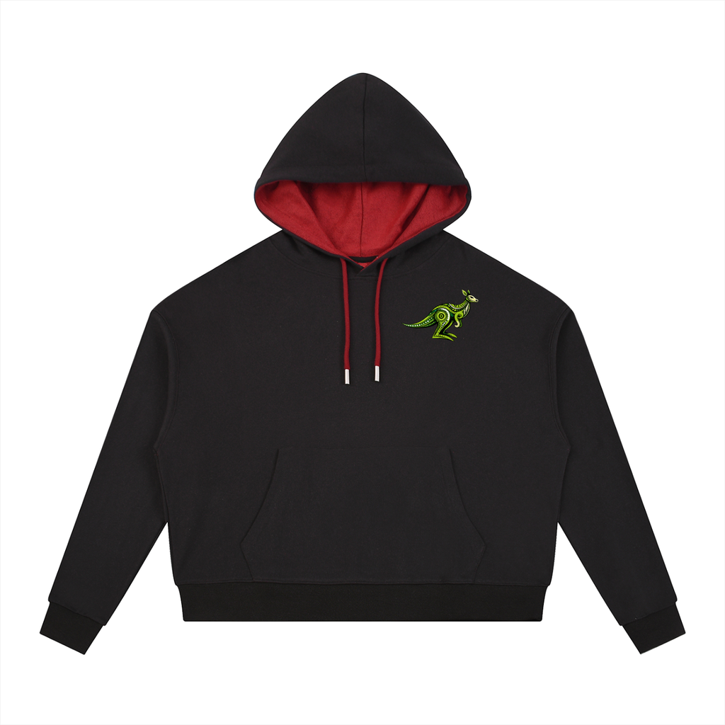 Kangaroo & Co Contrast Drawstring Hoodie - Modern Comfort Style