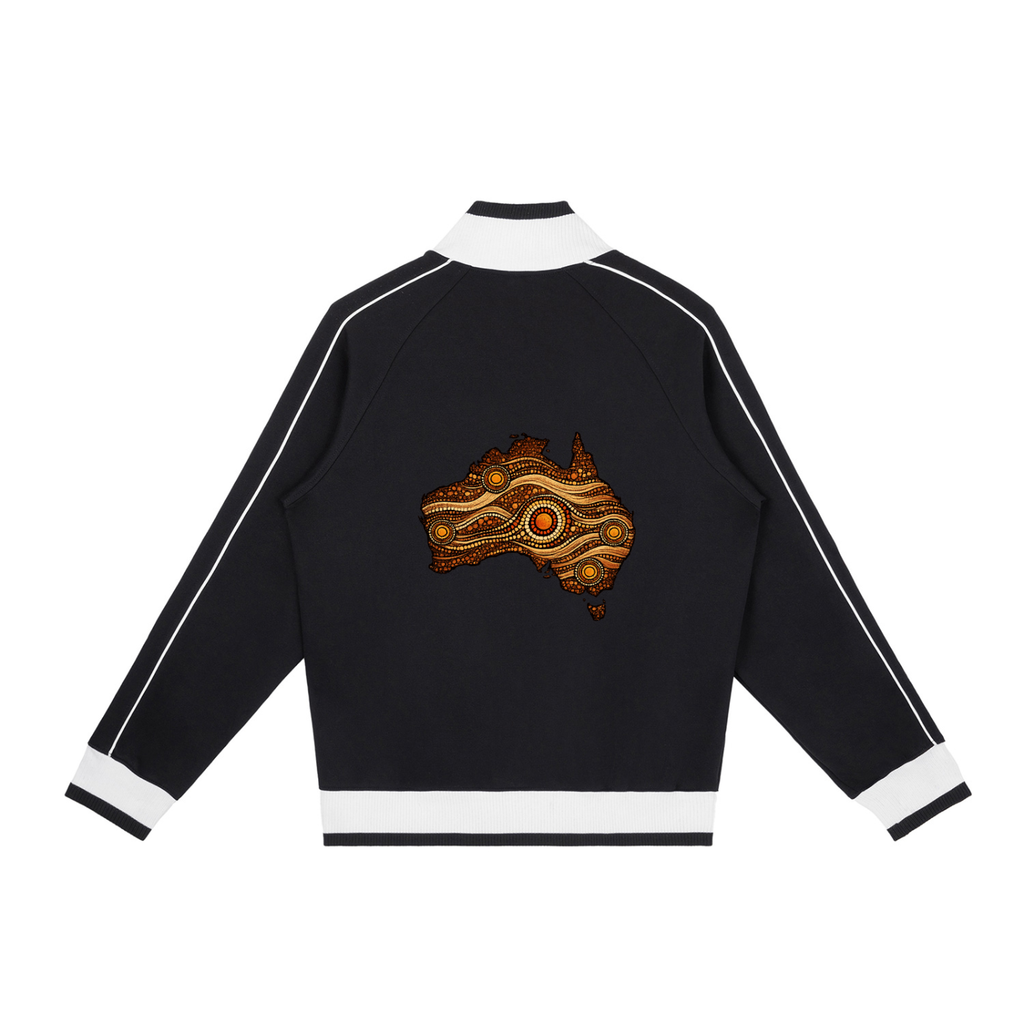 Kangaroo & Co Indigenous Art Track Jacket - Australian Heritage Design